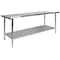 Flash Furniture 72"W Stainless 18 Gauge Work Table - Undershelf NH-WT-3072BSP-GG - alternate 9